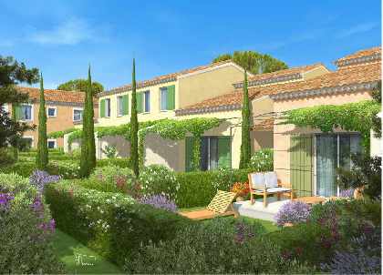 Back of the villas